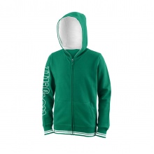 Wilson Kapuzenjacke Hoodie Team II Full-Zip grün Kinder